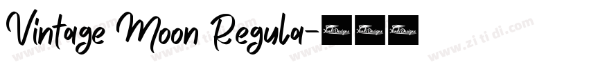 Vintage Moon Regula字体转换